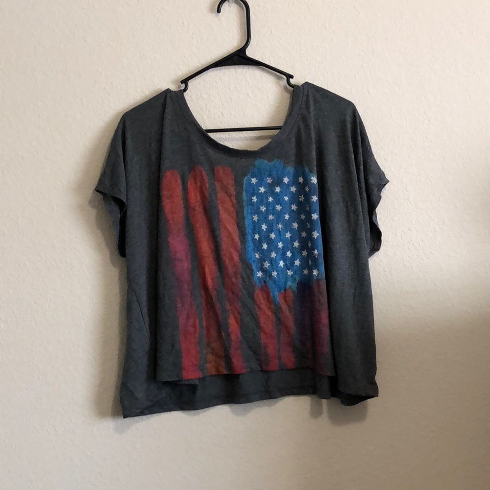 American flag top.